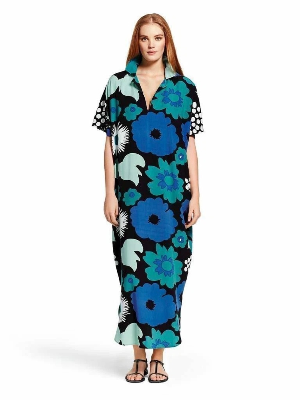 Marimekko for Target Floral Kaftan Maxi Dress